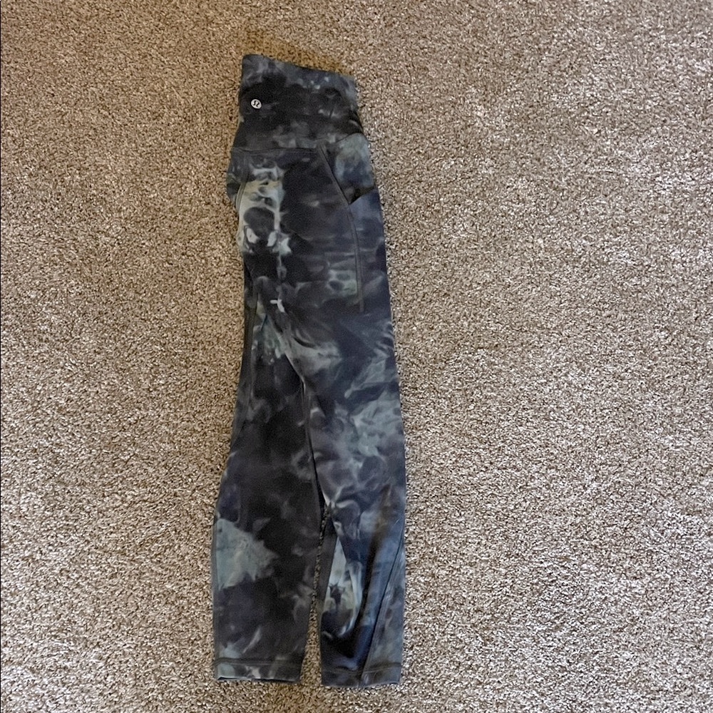 lululemon athletica Blue Tie-Dye Leggings